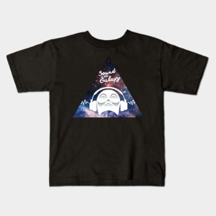 Sound of the Galaxy w/ Man in Headphone Kids T-Shirt